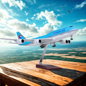 Bộ Mô Hình Máy Bay Đúc Kim Loại Korean Air 747 Có Giá Đỡ Đồ Chơi Mô Hình Tỷ Lệ Lớn Dành Cho Người Đam Mê Hàng Không Quà Tặng