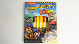 Paw Patrol Rubble & Crew Activity Kit With 5 Marker Pens & 50+ Stickers