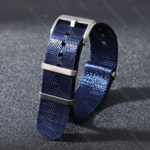 20mm 22mm 24mm Premium Glossy Nylon Watch Strap for Omega Military Casual Watchbands for Seiko Army Sport Replacement Watch Band