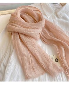 Versatile Solid Color Cotton Linen Scarf: Stylish & Practical Fashion Accessory