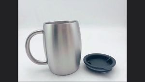 CỐC GIỮ NHIỆT UỐNG CAFÉ BẰNG INOX 304 GF400 LOẠI 2 LỚP CHỐNG NÓNG CÓ NẮP DUNG TÍCH 420ML