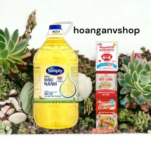 Dầu ăn Simply 5lit - Tặng 1gói Bột Ngọt Hạt Lớn 100gr 1gói Bột Canh 190gr 1gói Hạt Nêm 55gr