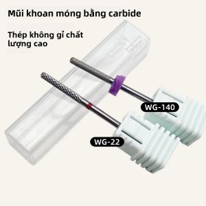1 Cái Mũi Khoan Móng Tay Cacbua Nhỏ Đầu Nhẵn 2XF/F Dùng Cho Thép Không Gỉ Vonfram Khắc Bề Mặt Móng Loại Bỏ Keo