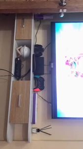 HOMEE Wall Mounted Tv Cabinet Modern Tv Cabinet For Living Room Tv Console Table With Cabinet Wall Mounted Tv Rack