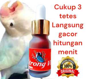 Vitamin burung lovebird biar super gacor STRONG VIT D0S1S TINGGI khusus lomba 10ml