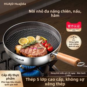 HUAJIDA | Stainless Steel Non-Stick Small Wok Miniature Cooking Pan for 1 Person
