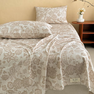 Kiss Dear | Retro Cotton Embossed Bed Sheet Pillowcase Set