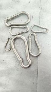 Stainless Steel Carabiner Heavy Duty Clip Hook Spring Snap Hooks Lock Ring Hook for Outdoor Activities M4 M5 M6 M7 M8 M10