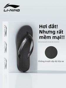 Li-Ning | Dép Xỏ Ngón Nam Đế Dày Chống Trượt Kháng Mùi