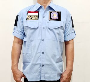 Kemeja SATPOL PP Pamong Praja Tactical PDL S - 5XL Free Bonus 3 Emblem Patch Prepet Perekat Velkro Army
