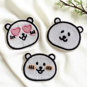 Miếng Dán Thêu Gấu Tự Dính Miếng Dán Trang Trí DIY Miếng Vá Miếng Dán Túi Miếng Dán Đồ Dùng Thủ Công Miếng Dán Đồ Thủ Công