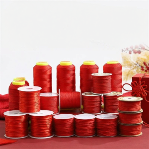 JI-TOP | Dây Thừng Đan Chữ thập Trung Quốc DIY Màu Đỏ