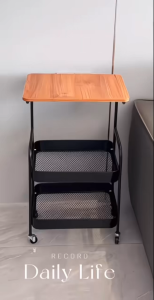 Household Storage Movable Cart Rack Kitchen Bedroom Living Room Storage Rack With Wheels Bathroom Trolley Rack