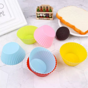 10PCs/Set Muffin Molder Reusable Silicone Cupcake Molder 7CM Easy Release Muffin Cup Baking Supplies