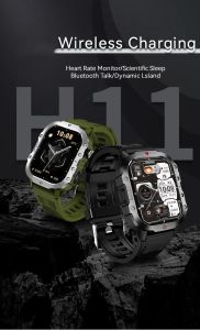 2025 Original H11 Smart Watch 2.01 inch Men Women 3D Transitions UI Dynamic Island Bluetooth Call Outdoor Sport Fitness wireless charging SmartWatch