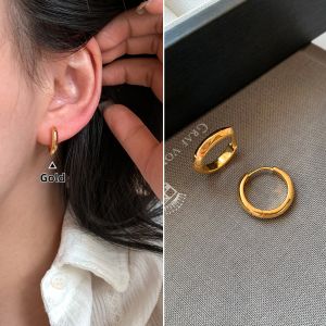 CAFFTI | Metallic Irregular Simple Luxury Hoop Earrings