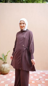Zysku Xena | Zivy One set - 4 Warna | Tunik Atasan Setelan Celana Wanita