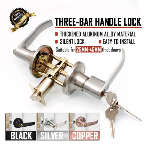 Door Lock Set Tubular lever entrance door lock knob set room Door Lock Bedroom Door Lock Tubular Lever Lock 25-45mm