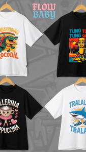 KAOS ANAK TUNG TUNG SAHUR SERIES ANOMALI BAHAN KATUN COMBED 30s