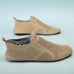 Giày Lười Nam YRZL Air Mesh Thoáng Khí Chống Trượt Nhẹ Thoải Mái Giày Thường Ngày Màu Xám Đen Thời Trang Lái Xe Văn Phòng Giày Dép