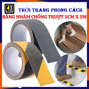 Băng Keo Nhám Chống Trượt Dán Cầu Thang Phòng Tắm Bật Thềm 5cm x 5M - Băng Keo Chống Trượt - Băng Nhám
