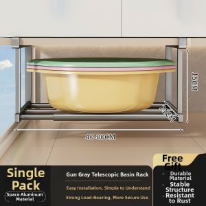 youqin | Adjustable No-drilling Bathroom Basin Hanger Rack