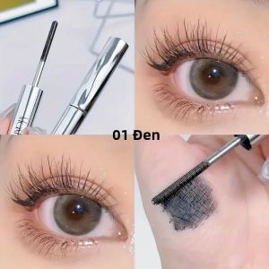 Mascara Dạng Xoắn Ốc Không Thấm Nước Ống Thép Lâu Trôi Dễ Dàng Sử Dụng Cho Người Mới Bắt Đầu Trang Điểm Dự Tiệc Uốn Cong Dày Làm Dài Nhanh Khô Kiểu Dáng Tự Nhiên