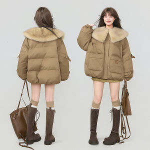 Keiko | Áo Khoác Parka Cổ Lớn Dày Có Thể Tháo Rời Phong Cách Rộng Dành Cho Mùa Đông
