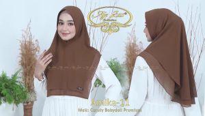 BISA COD Hijab Instan Bergo Pet Antem Kode AMIKA Bahan Ceruty Babydoll Premium By Ory AjeZas