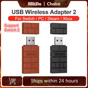 8Bitdo Bluetooth USB RR Adapter Wireless for Switch  Windows Mac Raspberry Pi Switch 2 Lite  OLED Support PS3 PS4 PS5 Controller