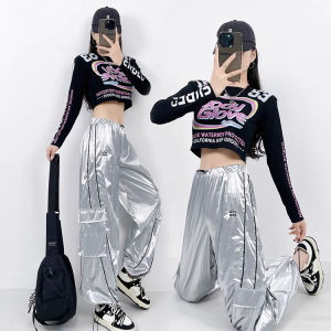 Trang Phục Nhảy Jazz Nữ Nhóm Nữ HOT GIRL Ngọt Ngào Ngọt Ngào Bộ Trang Phục Nhảy Đường Phố Phối Mặc Jazz Thu Đông Trang Phục Biểu Diễn Khiêu Vũ Hát Karaoke Kpop