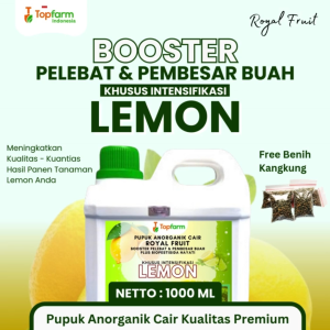 Pupuk Lemon Topfarm / Pupuk Pelebat Buah Lemon / Pupuk Tanaman Lemon Cepat Berbuah / Pupuk Penyubur Pohon Lemon / Booster Pembesar Buah Lemon / Pupuk Buah Lemon Terbaik