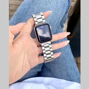 Stainless Steel Metal Strap for Apple Watch 38mm 40mm 41mm 42mm 44mm 45mm 46mm 49mm – Fits Ultra 3/2 Series 11/10/9/8/7/6/5/4 SE – Premium Bracelet for Men & Women Luxury Business Style