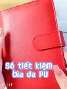 12 Túi Zip A6 Sổ Ghi Chú Lập Kế Hoạch Chi Tiêu Đựng Bìa Da Pu Sổ Tiết Kiệm Quản Lý Chi Tiêu 6 Còng