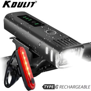 MTB Bike Lights Front / A Set LED USB Rechargeable Waterproof Mountain Bike Headlight Bicycle Light Front Cycling Accessorie