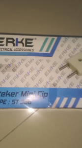 Kontra Steker Gepeng Erke / Contra Mini Cip Erke ST 380 Putih SNI-STEKER GEPENG ERKE-K2