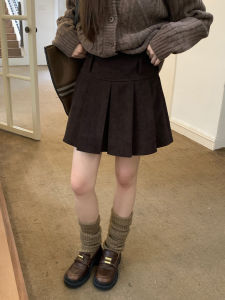 Autumn Retro High-Waist Slim A-Line Skirt For Girls