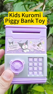 Kuromi Kids Piggy Bank Coin Banks Money Box Mini ATM Cartoon Save Money Diy Kids Toy Girls Boy Gift