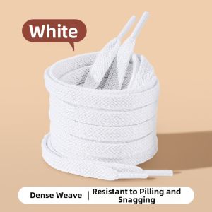 JVBV | Nike Compatible Original Men Flat White Shoelaces