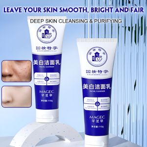 Skin Whitening Facial Cleanser Oil Control Cleans Pores Facial Cleanser Hydrating Brightening Facial Wash