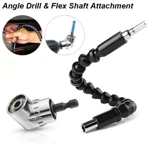 Angle Drill Attachment Screwdriver Adapter Flexible Shaft Soft Extension Holder Screw Driver Magnetic 1/4 Hex Bit Socket Chuck