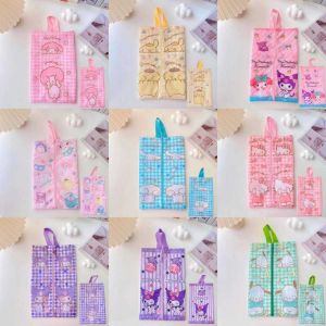 กระเป๋าใส่รองเท้า ผ้าร่มกันน้ำ กันกลิ่น สีสันสดใส ลวดลายเรียบๆ น่ารักๆ ขนาด 35.5x21.5cm