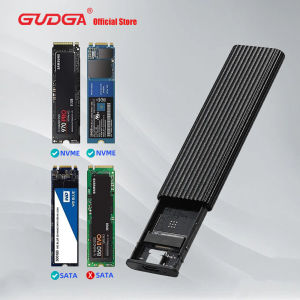 GUDGA M2 SSD Case NVME Enclosure M.2 to USB 3.1 SSD Adapter for NVME PCIE NGFF SATA M/B Key 2230/2242/2260/2280 RTL9210B Dual Protocol