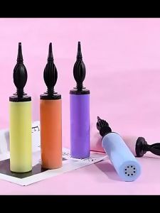 Inflator Balloon Pump Hand Held Balloon Tool Suit for Latex Balloon and Foil Balloon(color random)