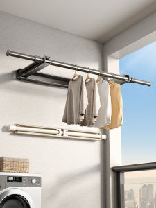 TIANDIYU | Fixed Invisible Telescopic Wall Mounted Clothes Drying Rack