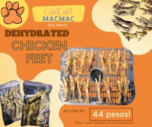 Dehydrated Chicken Feet - All Natural and Home made dog treats/ dog chew