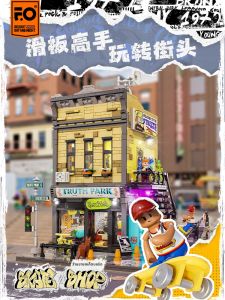 Funwhole | Skate Shop Street Scene Model Building Kit