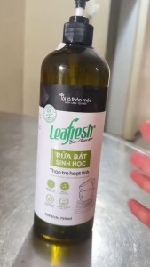 Nước Rửa Bát Leafresh Sinh Học Than Tre Hoạt Tính 750ml 5L– Enzyme Làm Sạch Dầu Mỡ Khử Mùi Gian Bếp