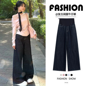 Quần Jeans Ống Rộng Lót Lông Cừu Cho Mẹ Thoải Mái Cho Mùa Thu Và Mùa Đông Quần Jeans Thường Ngày Cho Mẹ