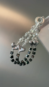 GALADO Chrome Hearts Crystal Phone Charm Keychain Bag Charm